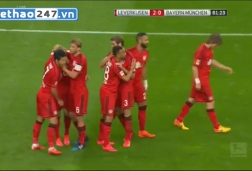 Video clip bàn thắng: Bayern Leverkusen 2-0 Bayer Munich (VĐQG Đức 2014/15)
